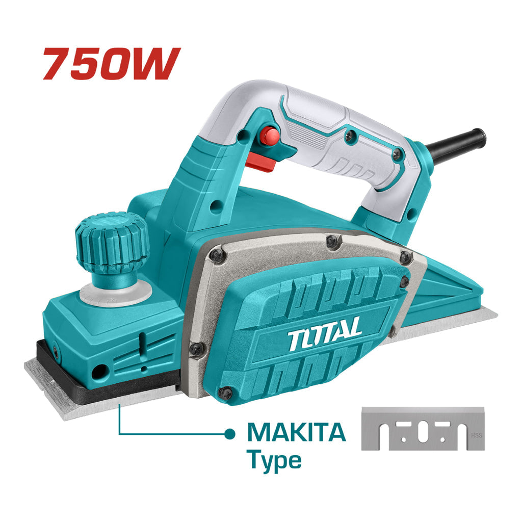 [SKUIMG]UTL7508226|CEPILLO ELÉCTRICO DE MADERA 750W 17000RPM 3-1/4" X 3/32" 110-120V ~ 50/60HZ
