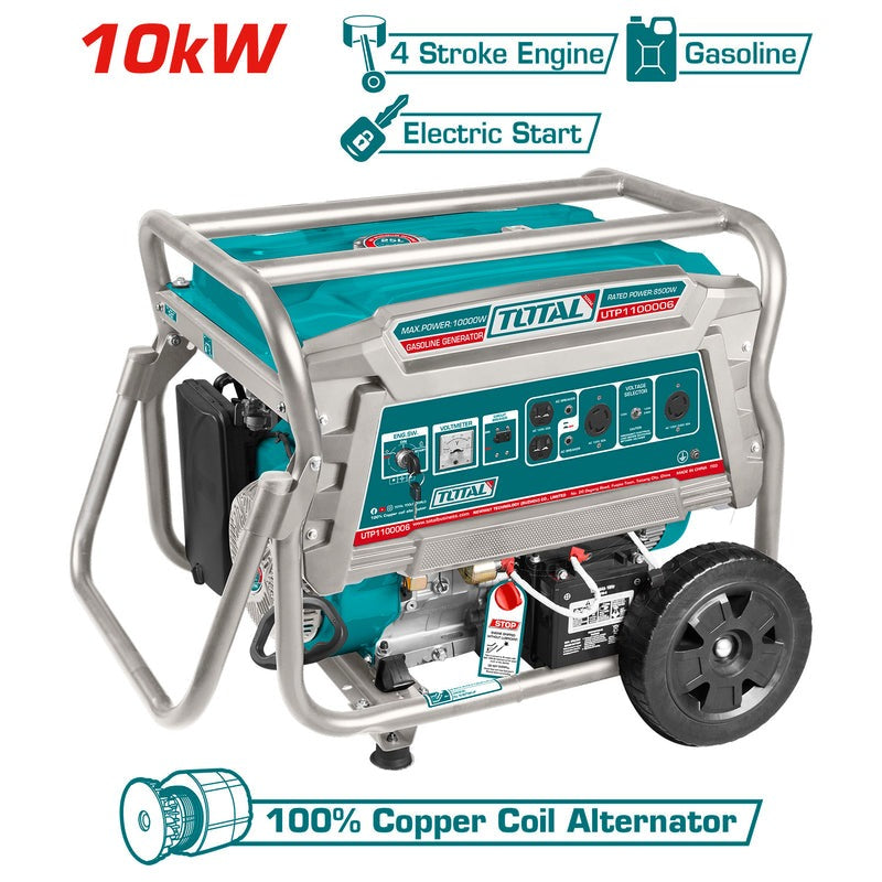 [SKUIMG]UTP1100006|UTP1100006.jpg|GENERADOR A GASOLINA 10,000WATTS 10KW 110-120V 60HZ 3600RPM 25L MOTOR 4 TIEMPOS.