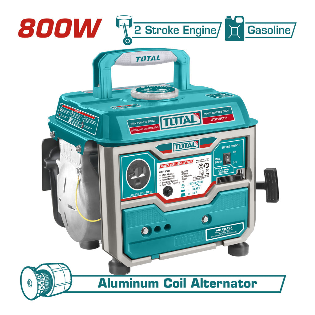 [SKUIMG]UTP18001|UTP18001.jpg|GENERADOR DE GASOLINA DE 800 W