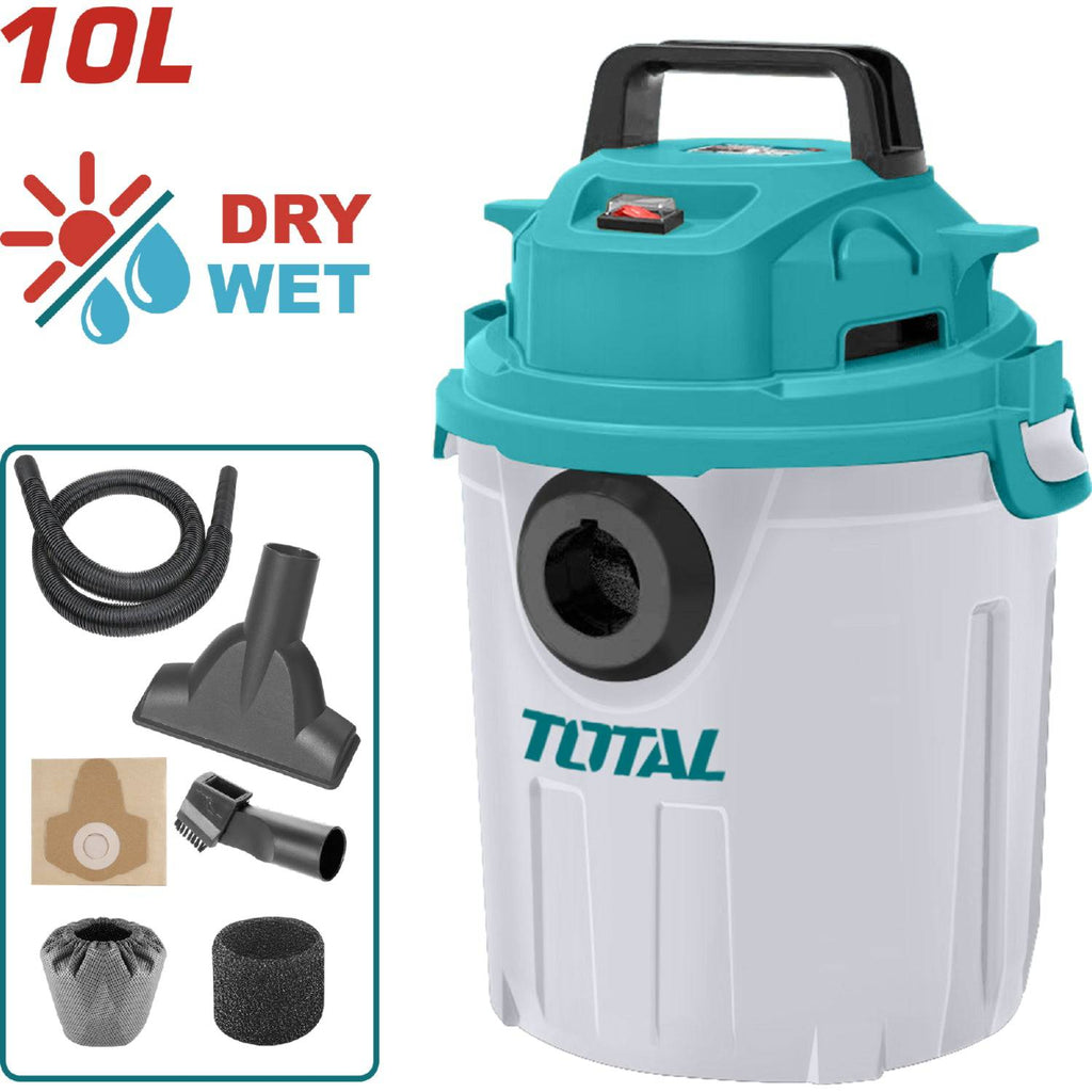 [SKUIMG]UTVC10101|ASPIRADORA DE LIMPIEZA SECO O MOJADO 10L. 1000W. TANQUE PLASTICO. 110V-
