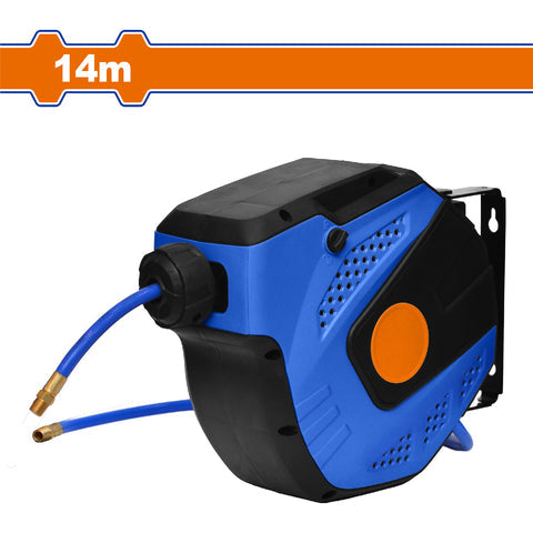 [SKUIMG]UWAZ3515|UWAZ3515.jpg|MANGUERA DE AIRE CON CARRETE RETRACTIL 14+1M TAMANO: 1/4" 250 PSI