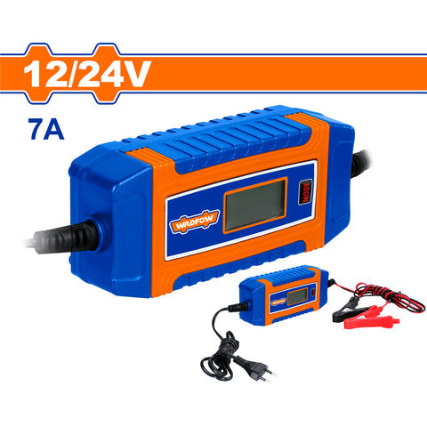 [SKUIMG]UWBY1A071|CARGADOR DE BATERIAS 12/24V. FRECUENCIA: 50/60HZ. CORRIENTE NOMINAL: 7A. CAPAC. 120AH