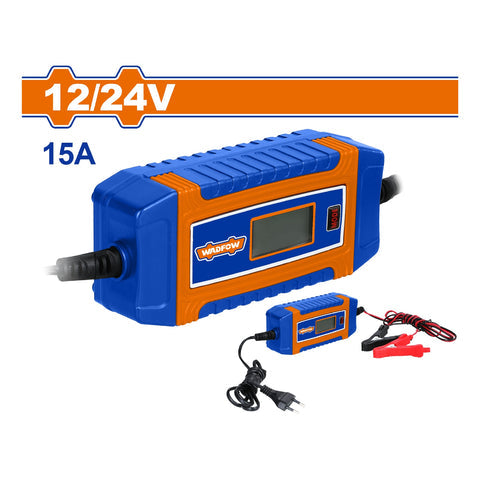 [SKUIMG]UWBY1A151|UWBY1A151.jpg|CARGADOR DE BATERIAS 12/24V. FRECUENCIA: 50/60HZ. CORRIENTE NOMINAL: 12V/15A, 24V/7.5A CAPAC. 190AH