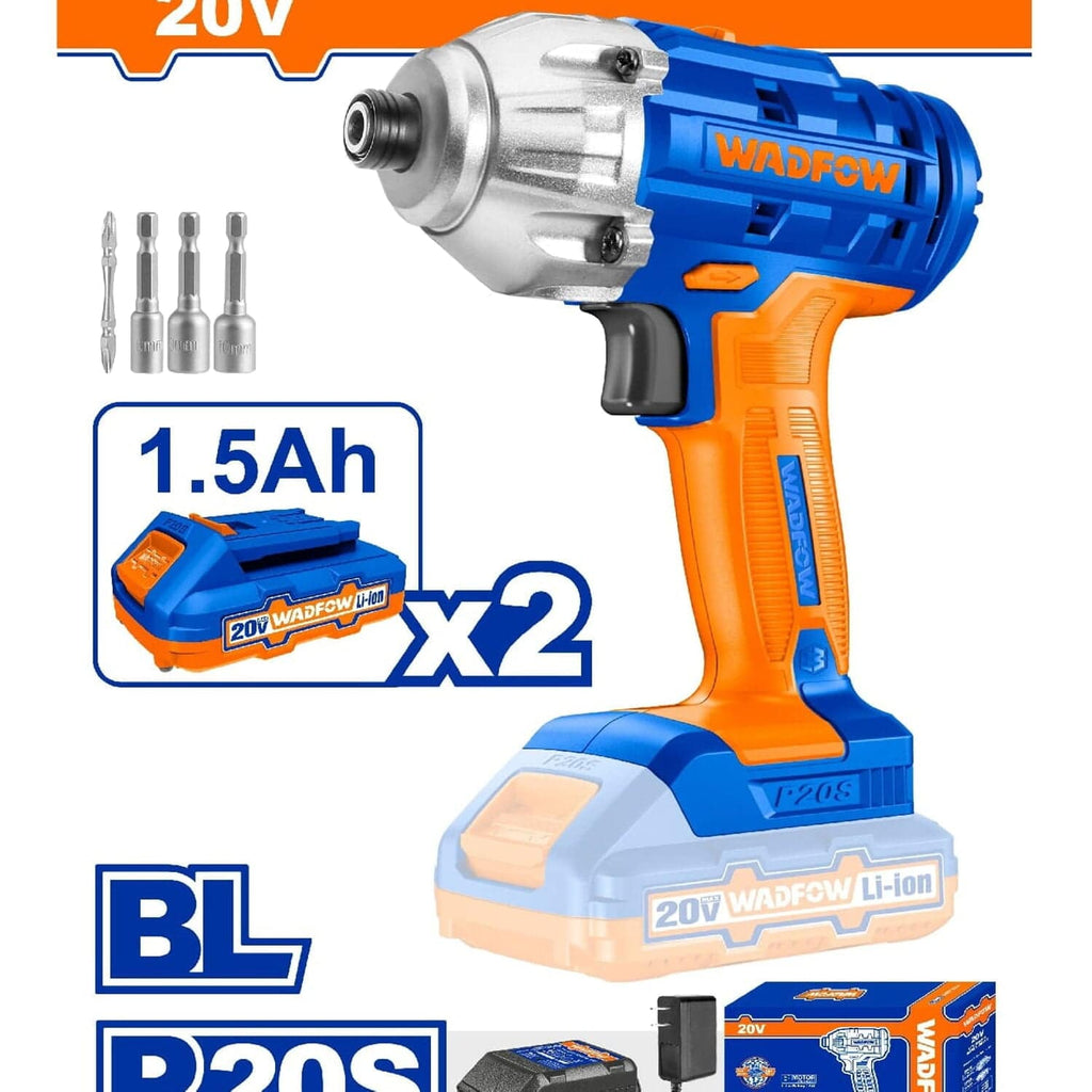 [SKUIMG]UWCD2512|UWCD2512.jpg|LLAVE IMPACTO DADO HEXAGONAL 1/4". 20V. BRUSHLESS SIN ESCOBILLAS. 170NM. 2 BATERÍAS Y 1 CARGADOR.