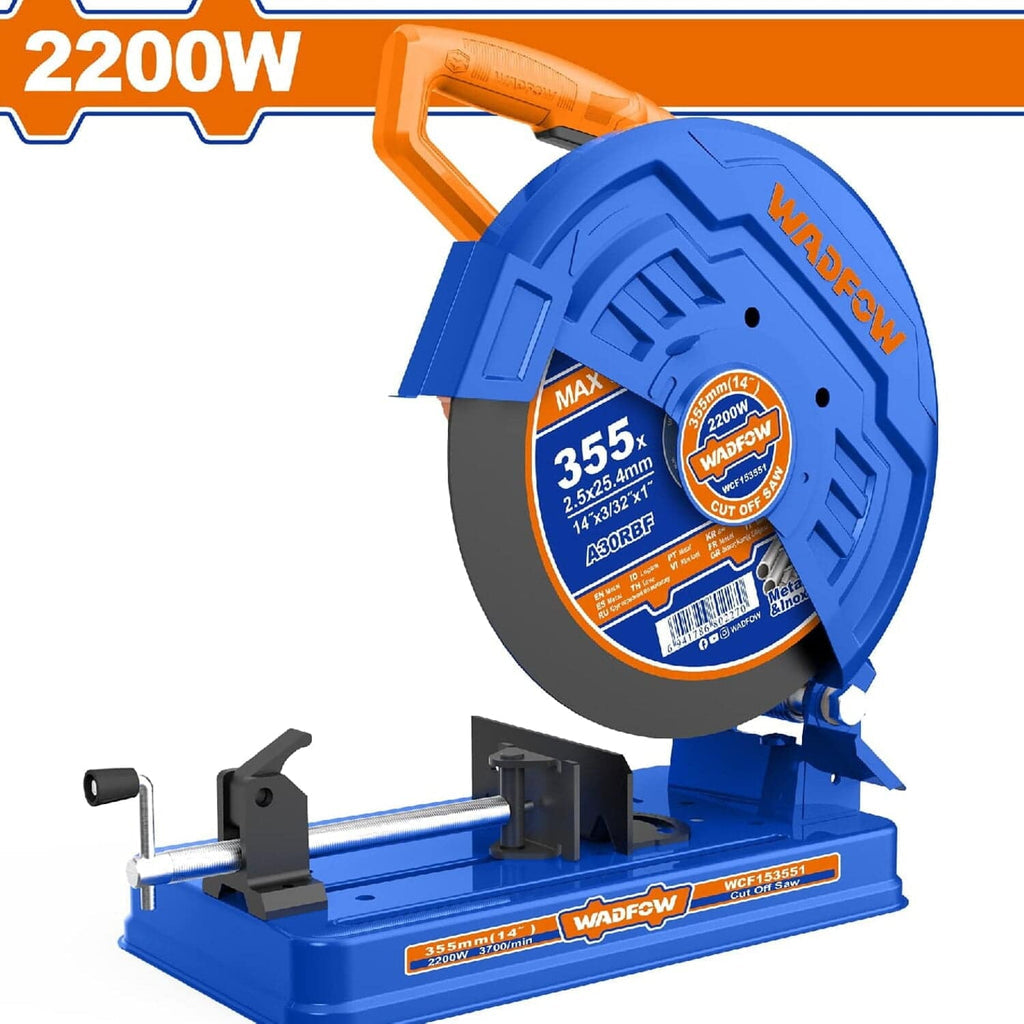 [SKUIMG]UWCF153551|UWCF153551.jpg|TRONZADORA 2200W 110-120V~50/60HZ. VELOCIDAD SIN CARGA: 3700RPM. CORTADORA DE TUBOS
