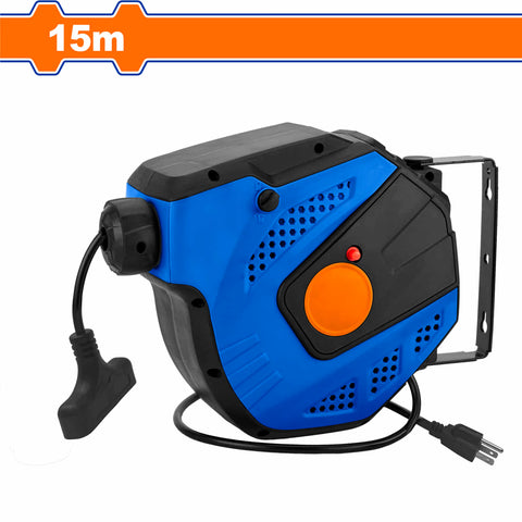 [SKUIMG]UWEZ2515|UWEZ2515.jpg|EXTENSION CARRETE DE CABLE ELECTRICO 15M. CERRADURA DE SEGURIDAD. ENROLLADOR BOBINADOR EXTENSIONES E