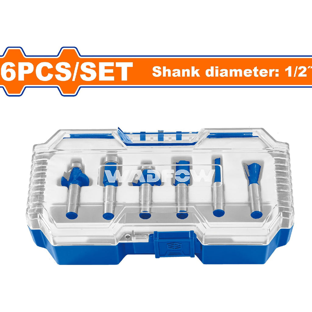 [SKUIMG]UWRKSR012|PUNTAS PARA ROUTER DE 1/2". ALTA CALIDAD. CAJA DE 6 PIEZAS.