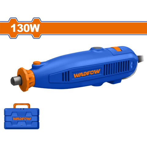 [SKUIMG]UWRY1D131|UWRY1D131.jpg|MINI MOTOTOOL 130W. VELOC. 8000-35000RPM. ESPARRAGOS: 1/8" / 3/32". VELOC. VARIABLE. 52 ACCS.