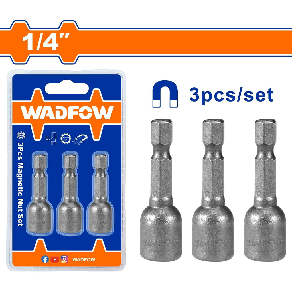 [SKUIMG]UWWR1K06|COPAS HEXAGONALES MAGNÉTICAS. LARGO:48MM. SET DE 3 PIEZAS. MATERIAL: 40CR.