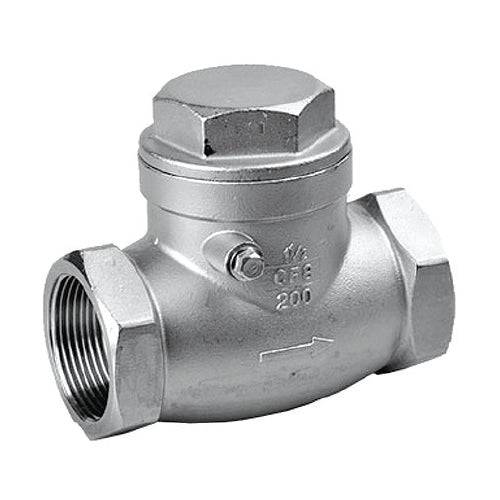 [SKUIMG]W-20126.01|W-20126.01.jpg|VÁLVULAS CHECK ANTI-RETORNO INDUSTRIAL ROSCADA. INOX T-304.