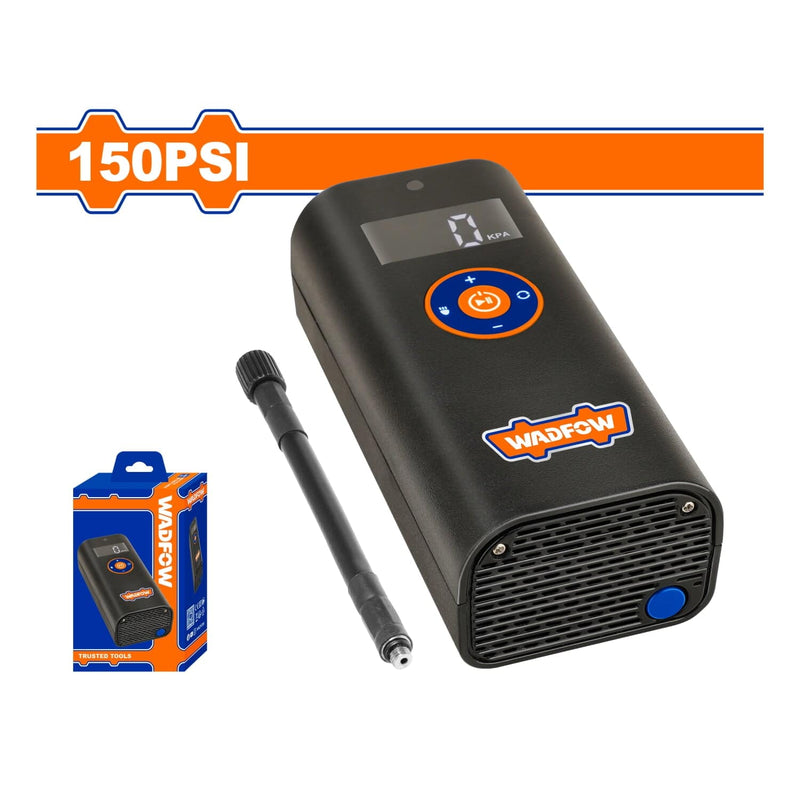 [SKUIMG]WAAM572|COMPRESOR DE AIRE AUTOMATICO PORTATIL BATERIA DE LITIO DE 8V. PRESION: