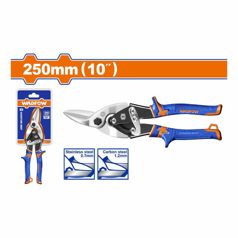 [SKUIMG]WAS1410|TIJERA DE AVIACION 10" CORTE IZQUIERDO. ESPESOR MAX. DE CORTE. ACERO AL CARBONO 1,2 MM CORTACHAPA