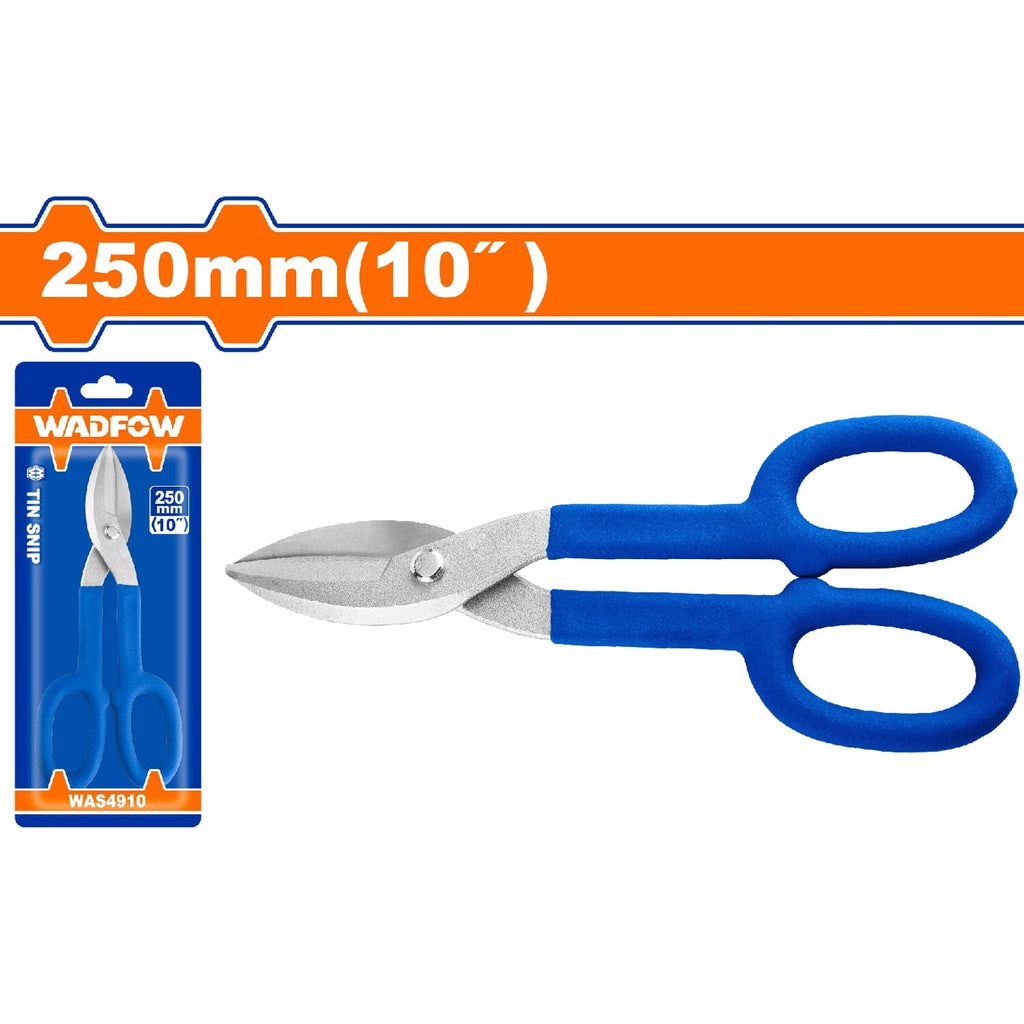 [SKUIMG]WAS4910|WAS4910.jpg|TIJERAS DE HOJALATERÍA 250MM (10")ESPESOR MÁX. DE CORTE. 0,8MM
