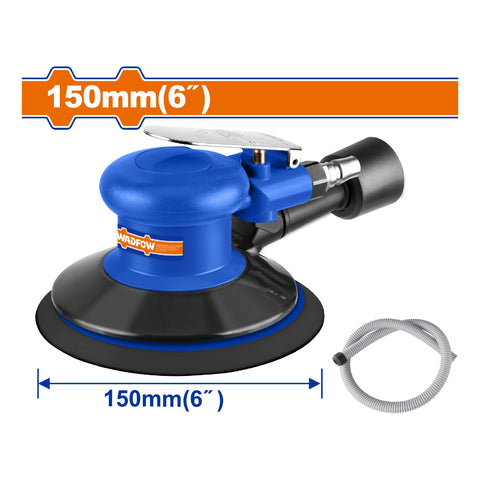 [SKUIMG]WAT2505|WAT2505.jpg|LIJADORA DE AIRE ORBITAL DE 6" SIN ENCHUFE RAPIDO. ENTRADA DE AIRE:1/4" PRESION DE AIRE: 90PSI 6.3BA