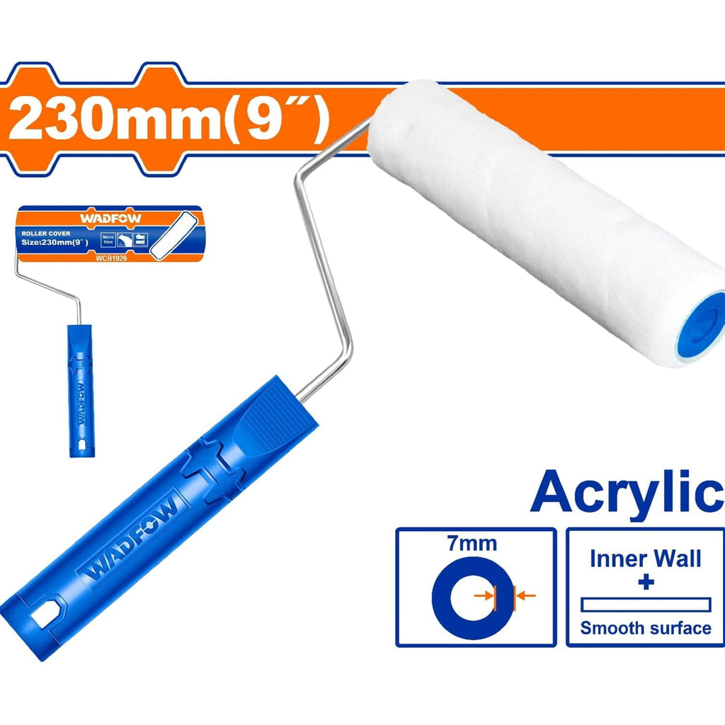 [SKUIMG]WCB1929|WCB1929.jpg|RODILLO PARA PINTAR 9" PAREDES INTERNAS. ALTURA DE LA FIBRA:7MM. ACRÍLICO.