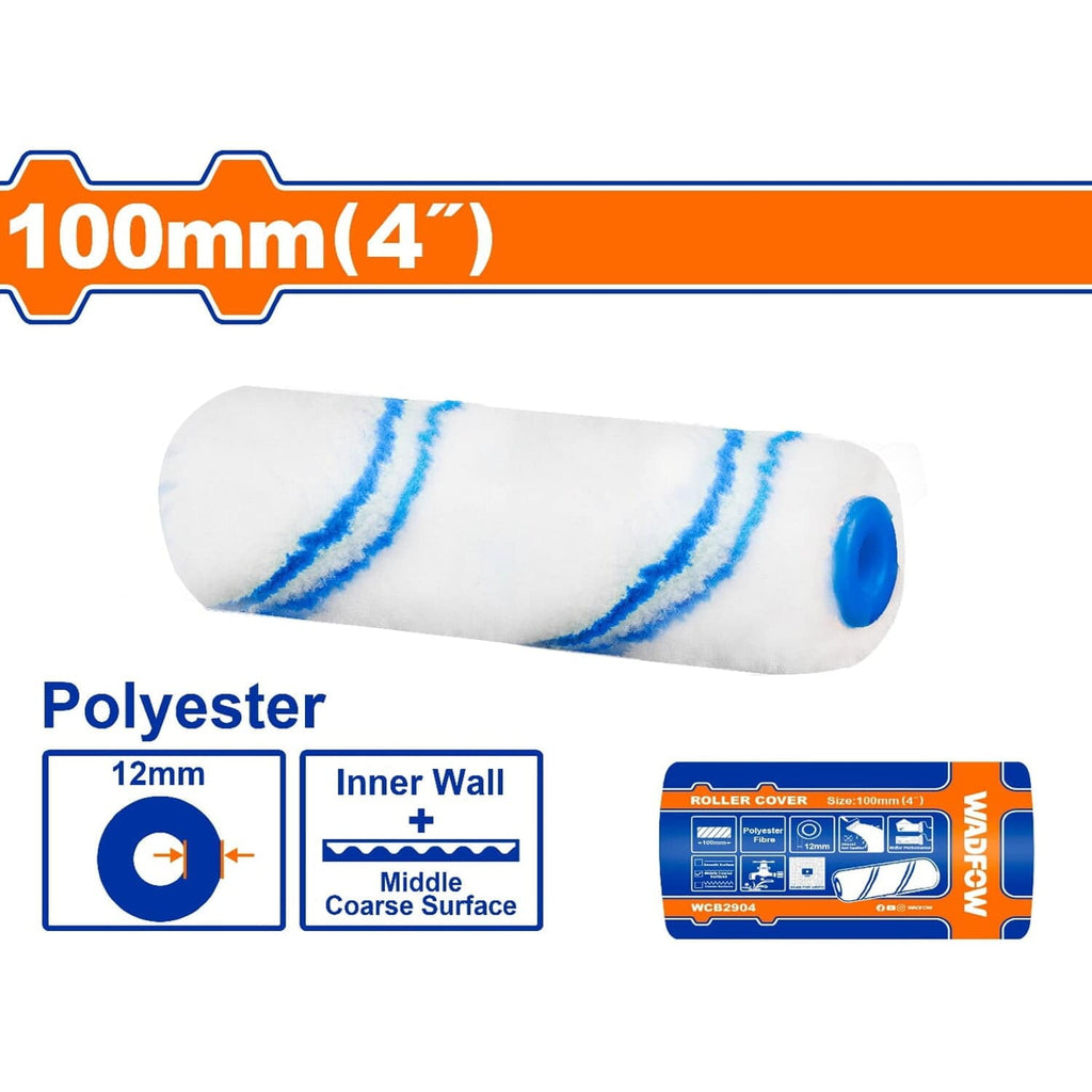 [SKUIMG]WCB2904|REPUESTO RODILLO DE PINTAR 4" PAREDES INTERNAS. ALTURA DE LA FIBRA: 12MM. POLIÉSTER.