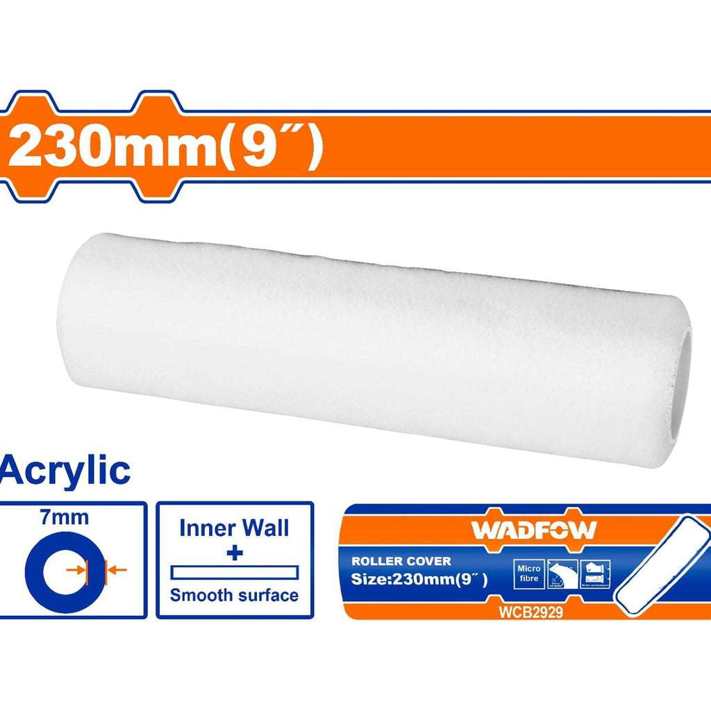 [SKUIMG]WCB2929|WCB2929.jpg|RODILLO PARA PINTAR9" PAREDES INTERNAS. ALTURA DE LA FIBRA: 7MM. ACRÍLICO.