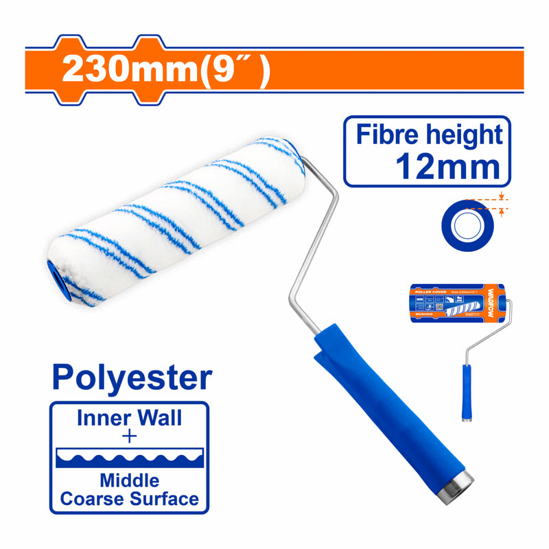 [SKUIMG]WCB7909|WCB7909.jpg|RODILLO PARA PINTAR 9" PAREDES INTERNAS. ALTURA DE LA FIBRA:12MM. POLI