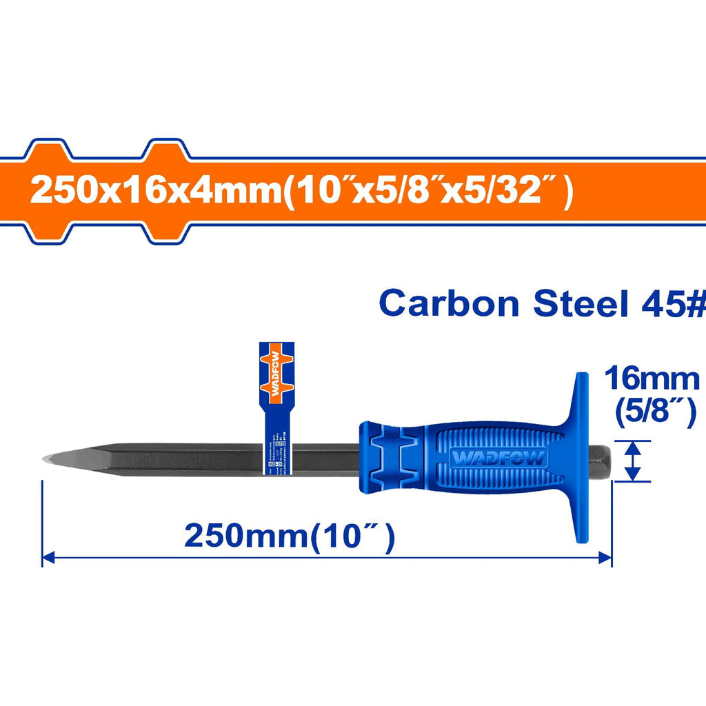 [SKUIMG]WCC1303|WCC1303.jpg|CINCELES DE HORMIGÓN. TRATAMIENTO TÉRMICO. ACERO AL CARBONO. MANGO ERGONÓMICO.