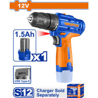 [SKUIMG]WCDS520|WCDS520.jpg|TALADRO DRILL INALÁMBRICO DE 12V 0.8-10MM. 0-400/0-1500RPM. 20NM 2 VELOCIDADES. CARGADOR POR SEPARAD