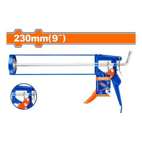 [SKUIMG]WCG3109|PISTOLA DE SILICON DE 9" CALAFATEADORA SOLIDA ESPESOR: 1.7MM DIAMETRO: 51MM CON MANGO DE ALUMINIO