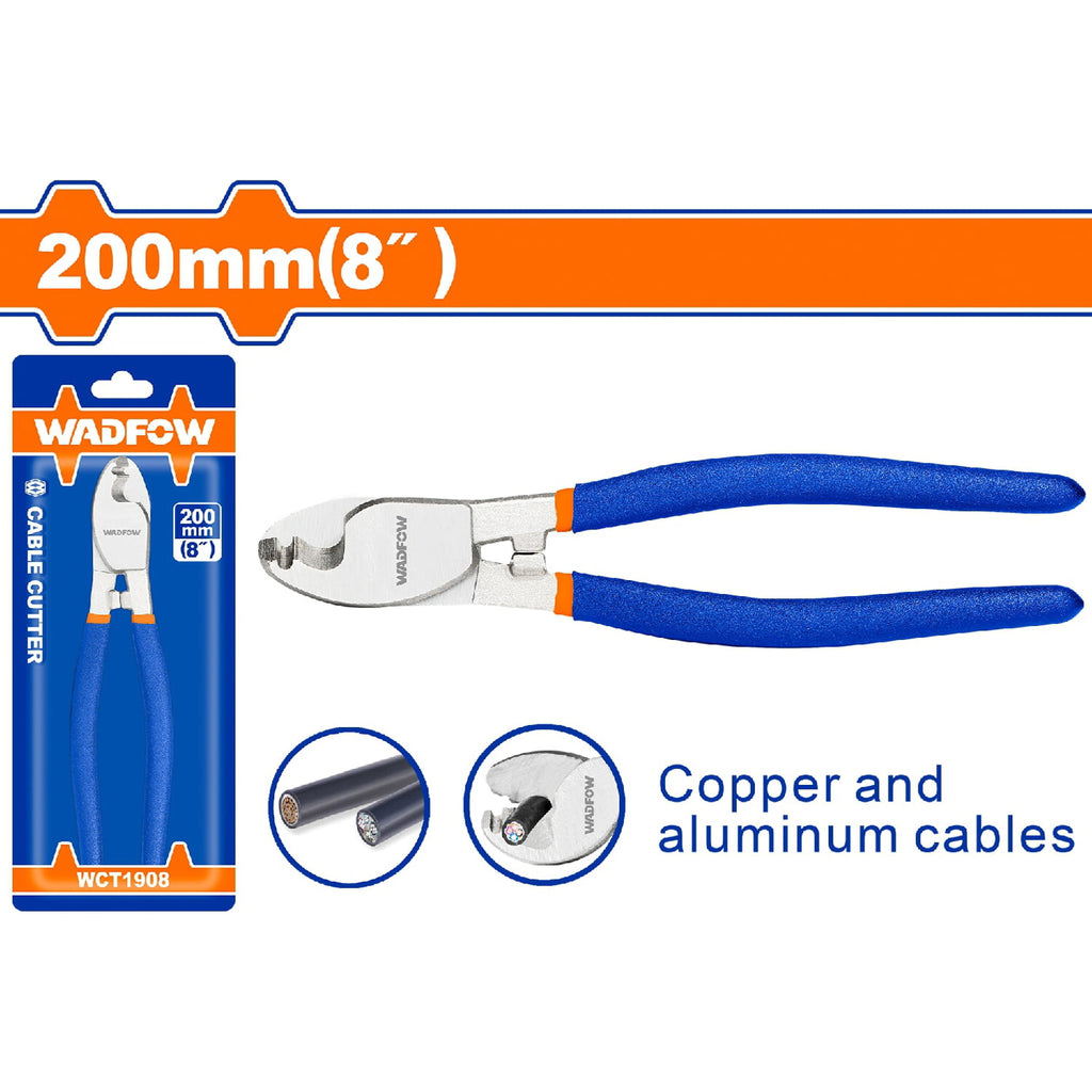 [SKUIMG]WCT1908|WCT1908.jpg|CORTADORES DE CABLE. PULIDO Y ANTIÓXIDO. ACERO AL CARBÓN. CORTA COBRE Y ALUMINIO.