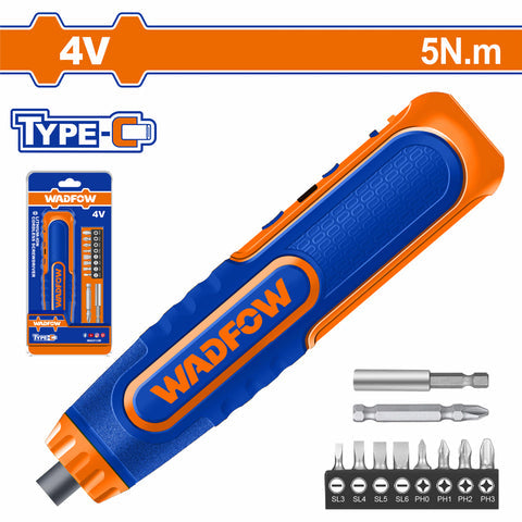 [SKUIMG]WCV4435|DESTORNILLADOR INALAMBRICO 4V 5N.M. CABLE USB TIPO CELULAR SAMSUNG POR SEPARADO.