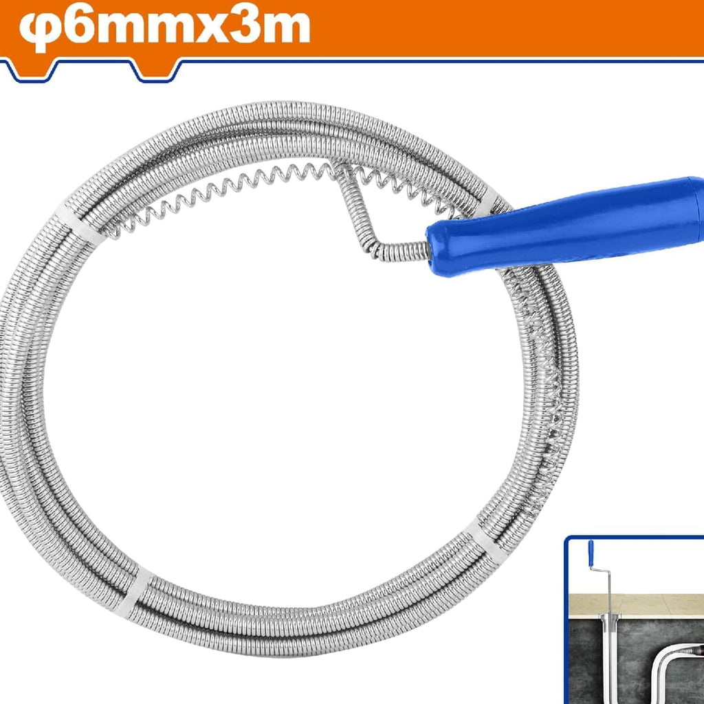 [SKUIMG]WDD2303|WDD2303.jpg|DESTAPADOR DE CAÑERÍA TUBO FLEXIBLE 6MMX3M. ACERO FLEXIBLE. PARA ELIMINAR DESECHOS EN CAÑERÍA. DESTA
