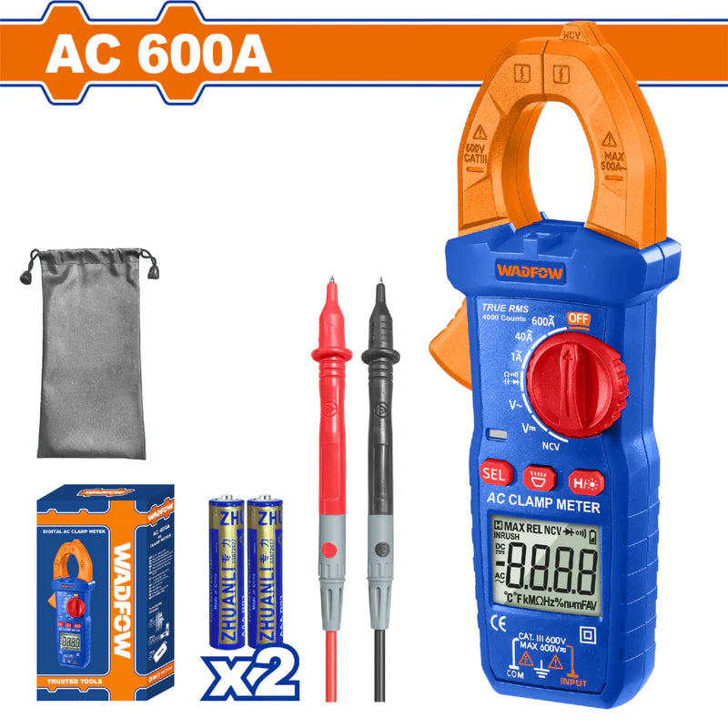 [SKUIMG]WDM8601|WDM8601-FRONTEND-2k3jEAz5u_m9NqSv.png|MEDIDOR DE ABRAZADERA. PINZA AMPERIMÉTRICA AC 600A 4000 DÍGITOS. BATERÍAS AAA. MEDIDOR DE VOLTAJE.