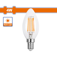 [SKUIMG]WDN65411|BOMBILLO FILAMENTO LED 4W 2700K 100~240V/50-60HZ. LUZ CÁLIDA. 15000 HORAS. 470 LUMENS. BASE E14.