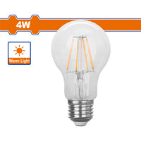[SKUIMG]WDN65431|WDN65431.jpg|BOMBILLO FILAMENTO LED 4W 2700K 100~240V/50-60HZ. LUZ CÁLIDA. 15000 HORAS. 470 LUMENS. BASE E27.