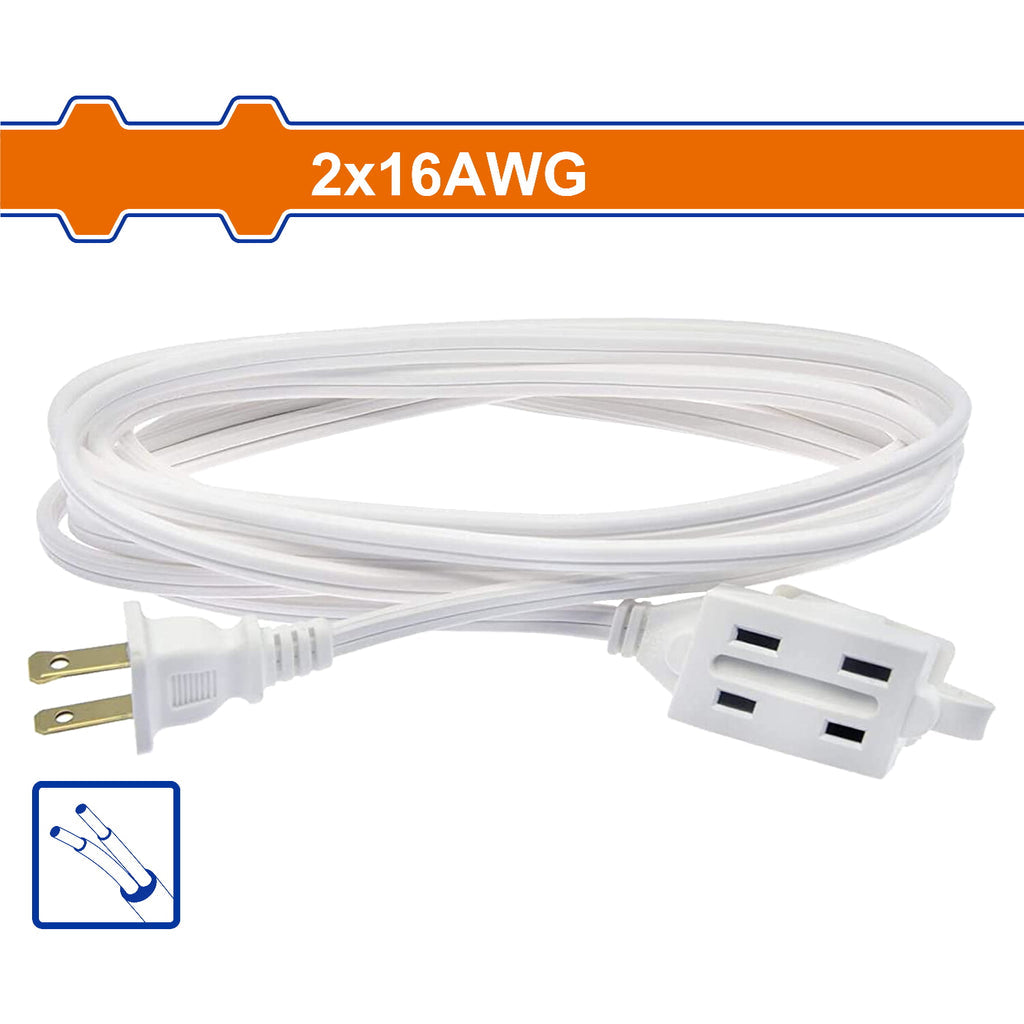 [SKUIMG]WEJ2601|EXTENSIONES ELÉCTRICAS POLARIZADA DE 2 SALIDAS. 125VOLT-60HZ. 2X16AWG. CORRIENTE 13A. CCA.