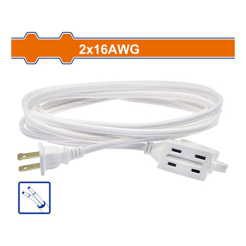 [SKUIMG]WEJ2607|EXTENSION ELECTRICA POLARIZADA 125V-60HZ 2X16AW LONG 10M CORRIENTE: 13A CABLE AMERICANO.