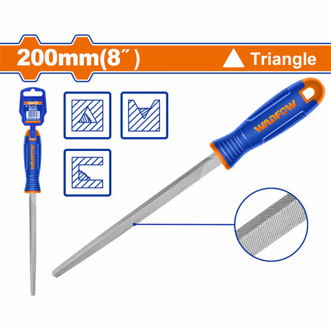 [SKUIMG]WFE7858|LIMA TRIANGULAR PARA ACERO. 200MM. ACERO T12. ESCOFINA TRIANGULO
