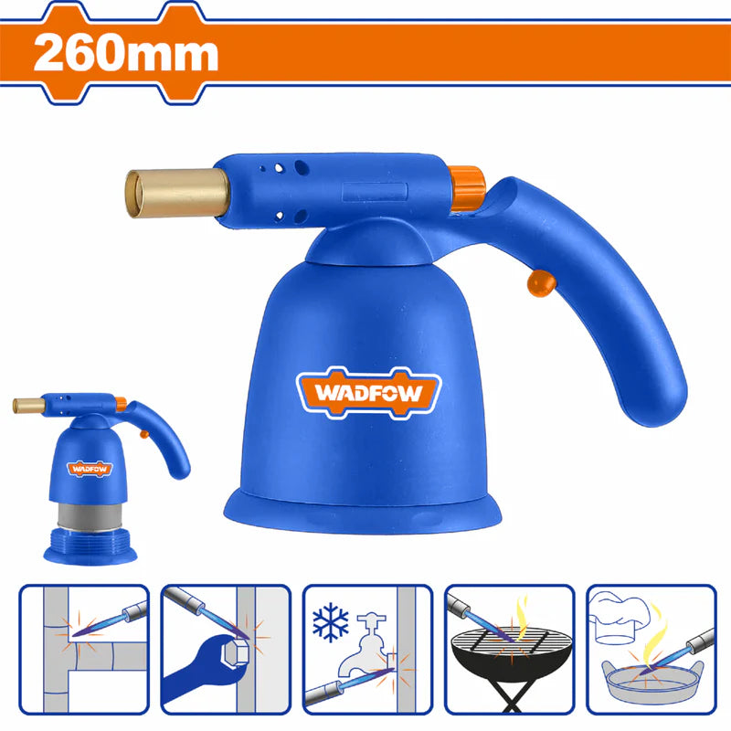 [SKUIMG]WFG4602|WFG4602-FRONTEND-E2P7ODvvFg_Y8geS.png|SOPLETE ANTORCHA A GAS BUTANO 260MM. ENCENDIDO AUTOMÁTICO.CONSUMO DE GAS 108 G/H USO DOMÉSTICO. NO T