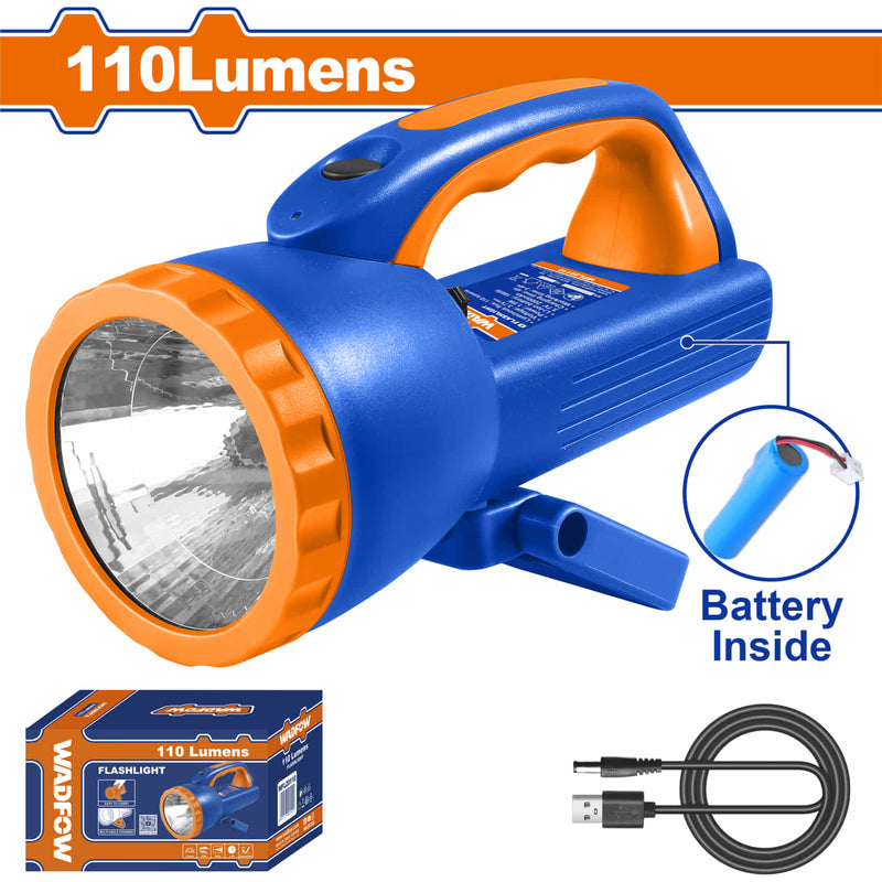 [SKUIMG]WFL20110|WFL20110.jpg|LINTERNA DE MANO. 110LM. INTERRUPTOR DE LUZ. BATERIA DE IONES DE LITIO