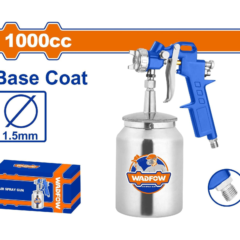 [SKUIMG]WGA1510|WGA1510.jpg|PISTOLA SPRAY PARA PINTAR 1000CC. BOQUILLA: 1.5MM. IDEAL CAPA BASE. PRESIÓN: 3-4 BAR. DE AIRE PARA C