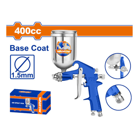 [SKUIMG]WGA1540|WGA1540.jpg|PISTOLA SPRAY DE AIRE PARA PINTAR 400CC BOQUILLA: 0.5MM IDEAL CAPA BASE. PRESION: 3-4BAR.