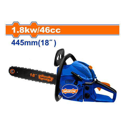 [SKUIMG]WGC1552|WGC1552.jpg|MOTOSIERRA 46 CC DE 18". TANQUE GASOLINA 550ML TANQUE ACEITE 260ML