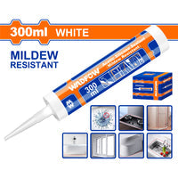 [SKUIMG]WGQ2T41|SILICON ACÉTICO BLANCO PARA SELLADO 300ML. RESISTENTE AL MOHO. TIEMPO DE CURADO: 20H.