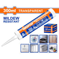 [SKUIMG]WGQ2T42|WGQ2T42.jpg|SILICON ACÉTICO TRANSPARANTE PARA SELLADO 300ML. RESISTENTE AL MOHO. TIEMPO DE CURADO: 20H.