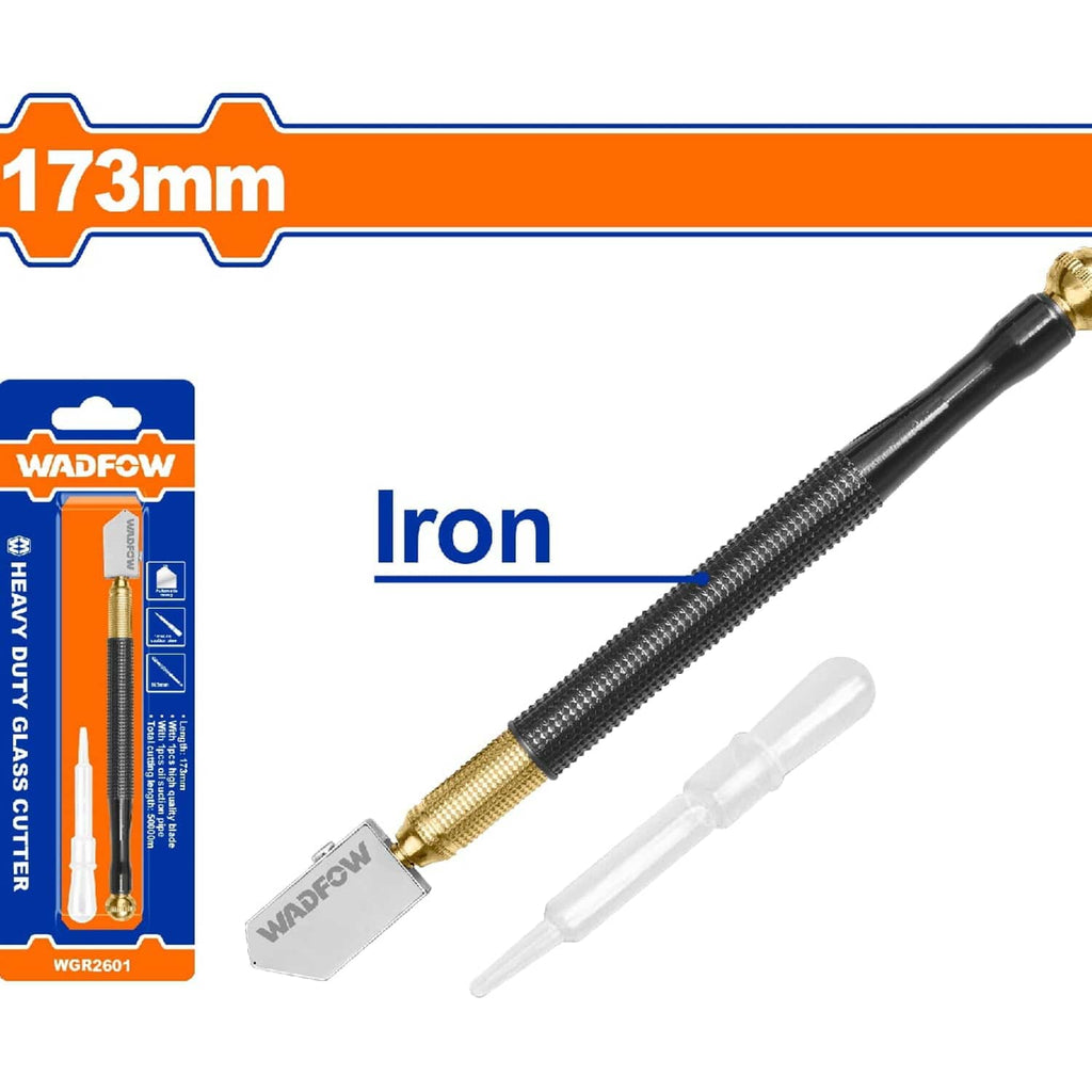 [SKUIMG]WGR2601|CORTADOR DE VIDRIO HEAVY DUTY. CUERPO DE METAL CON ALIMENTADOR DE ACEITE AUTOMÁTICO. 173MM