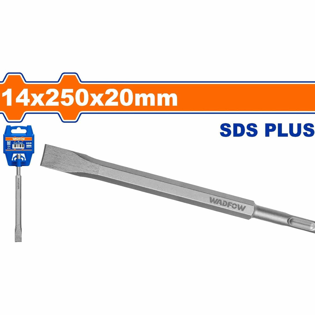 [SKUIMG]WGZ1202|CINCEL SDS PLUS DE PUNTA 14X250MMX20MM. CROMO-VANADIO. SUPERFICIE ARENADA.