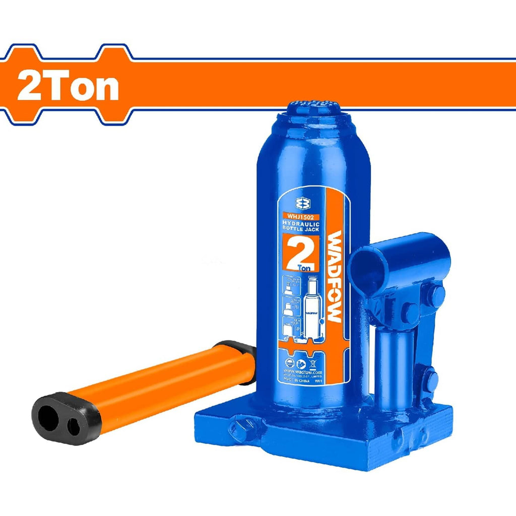 [SKUIMG]WHJ1502|GATO HIDRÁULICO BOTELLA DE 2 TON. ALT. MÍNIMA:150MM. ALT. ELEVACIÓN: 80MM. ALT. AJUSTABLE: 48MM.