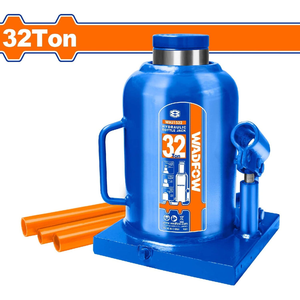 [SKUIMG]WHJ1532|WHJ1532.jpg|GATO HIDRÁULICO BOTELLA DE 32 TON. ALT. MIN: 230MM. ALT. ELEVACIÓN: 130MM.