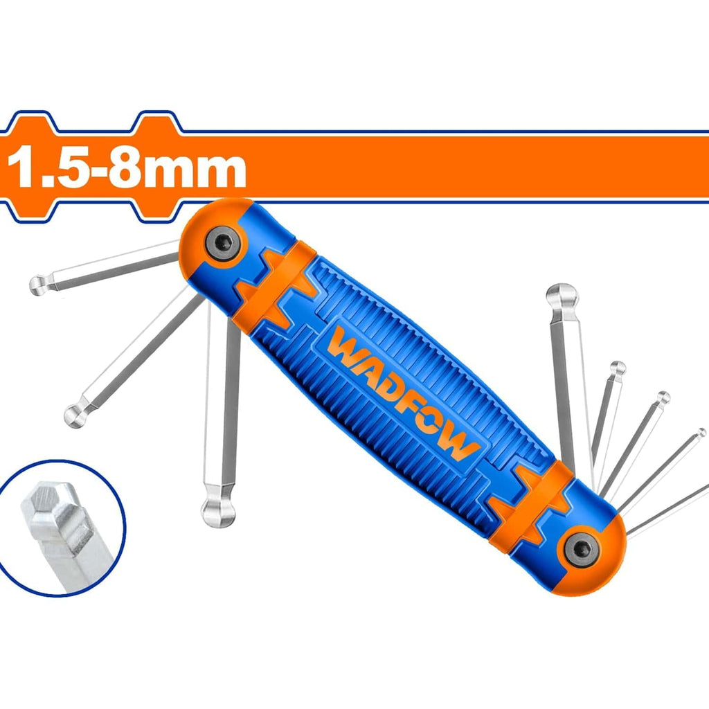 [SKUIMG]WHK2281|LLAVE ALLEN HEX DE BOLA. ESTILO NAVAJA 1.5-8MM. TRATAMIENTO TÉRMICO Y PLACA CROMADA. CR-V (8 PZAS.)