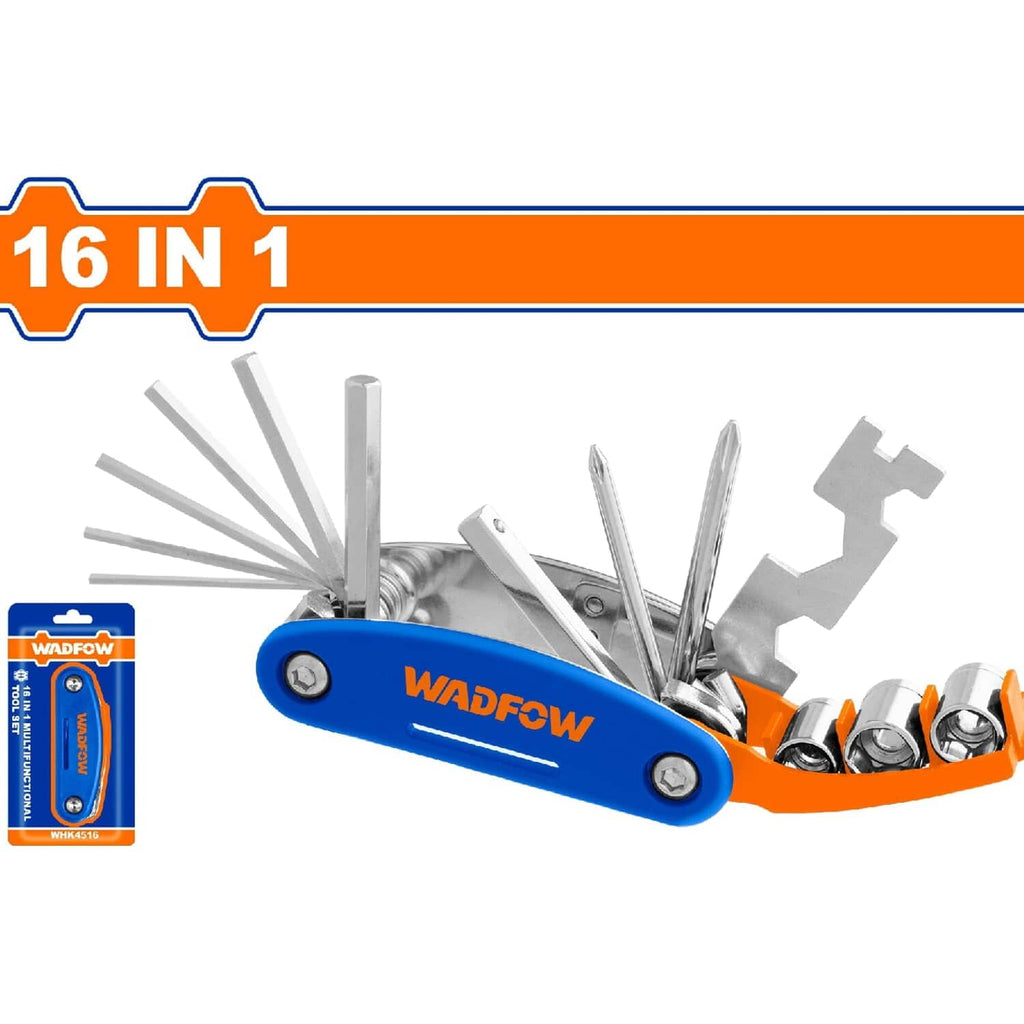 [SKUIMG]WHK4516|WHK4516.jpg|NAVAJA MULTIFUNCIONAL DE 16 OPERACIONES. (LLAVE HEXAGONAL, DESTORNILLADOR, ADAPTADOR) (16 PZAS.)
