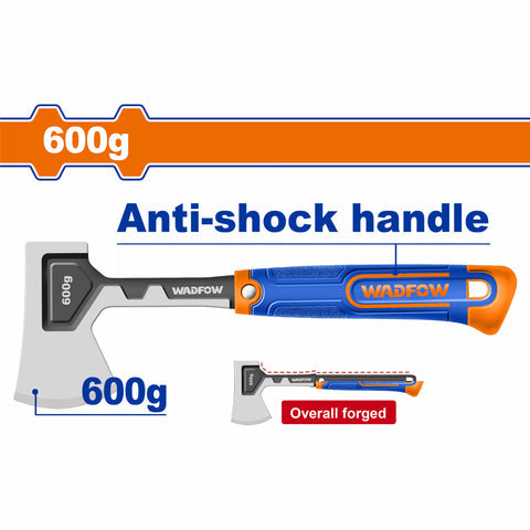 [SKUIMG]WHM8166|WHM8166.jpg|HACHA DE MANO 600G. TRATAMIENTO TERMICO. ACERO FORJADO. MANGO ANTI-IMPACTO. TRATAMIENTO TERMICO.