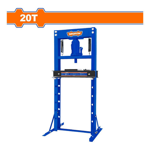[SKUIMG]WHQ4A20|WHQ4A20.jpg|PRENSA HIDRAULICA CAPACIDAD 20T. RANGO DE TRABAJO 0 ~ 710 MM. PRENSA DE TALLER.