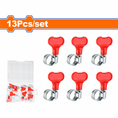 [SKUIMG]WHUCB01|ABRAZADERAS DE MANGUERAS TIPO MARIPOSA AMERICANA. RANGO: 6MM-25MM ACERO AL CARBONO GALVANIZADO. SET